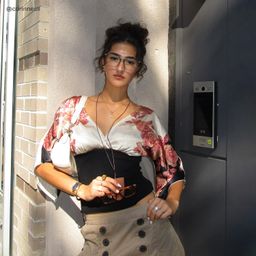Zoe Green Square Glasses9