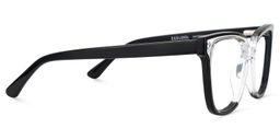 Benguie Black Clear Square Glasses4