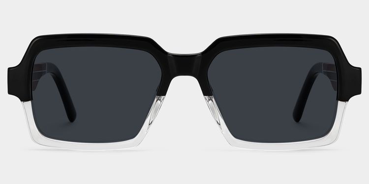 Jack Black-Clear Rectangle Sunglasses