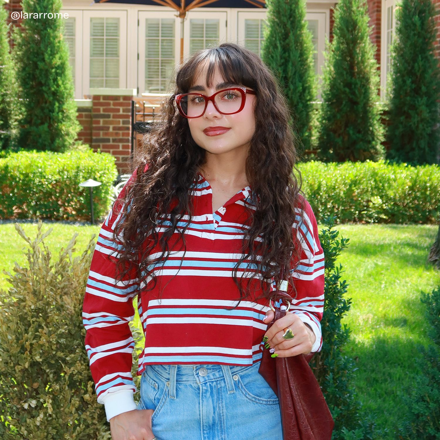 Madeline Cat eye Red Frame Glasses for Women | ZEELOOL7