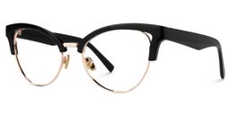 Charlene Black Browline Glasses1