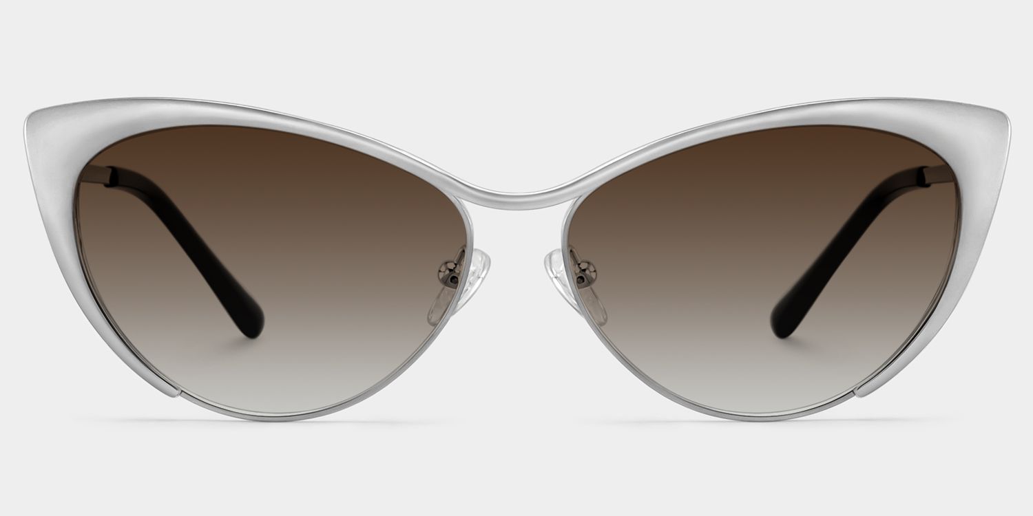Ellen Metal Silver Frame Sunglasses | ZEELOOL0