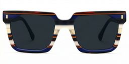 Laguer Blue Rectangle Sunglasses0