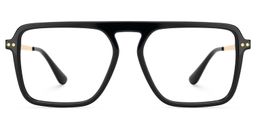 Briannie Black Aviator Glasses0
