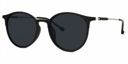 Gamble Black Round Sunglasses1