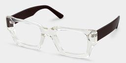 Garza Clear Rectangle Glasses2