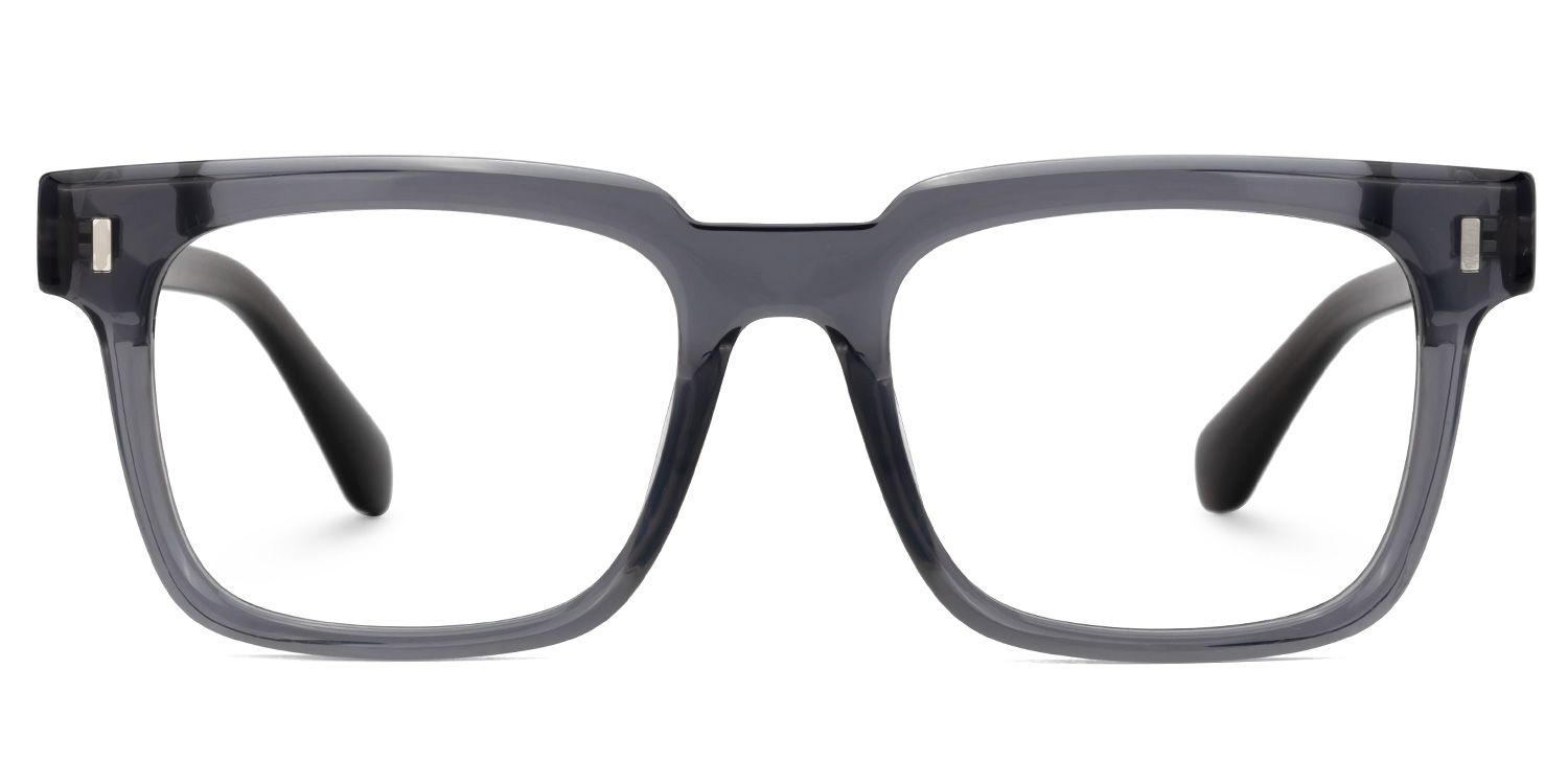 Square Katia Gray Color Frame Glasses for Men | ZEELOOL2