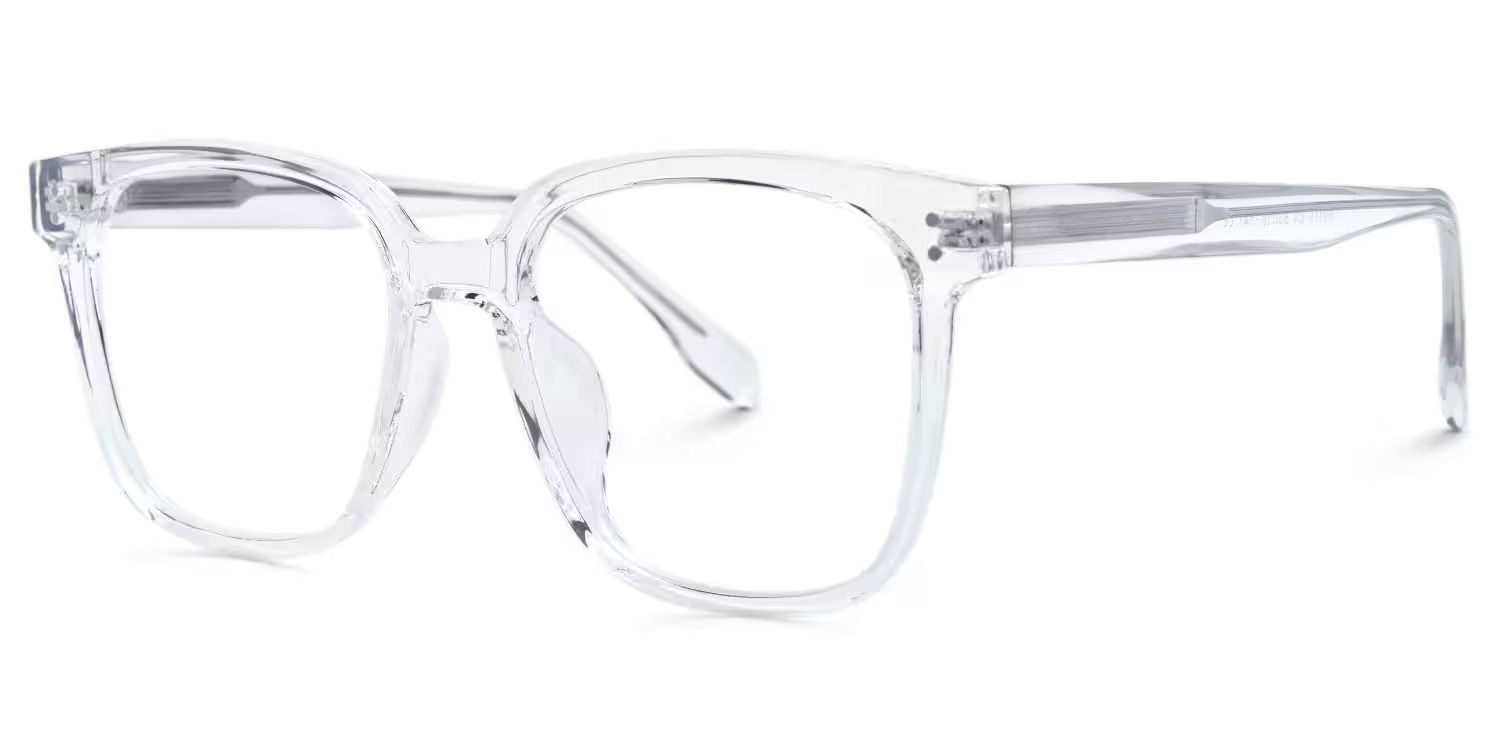 Donnalyn  Square Clear Frame Glasses with Blue-light Blocking Lenses2