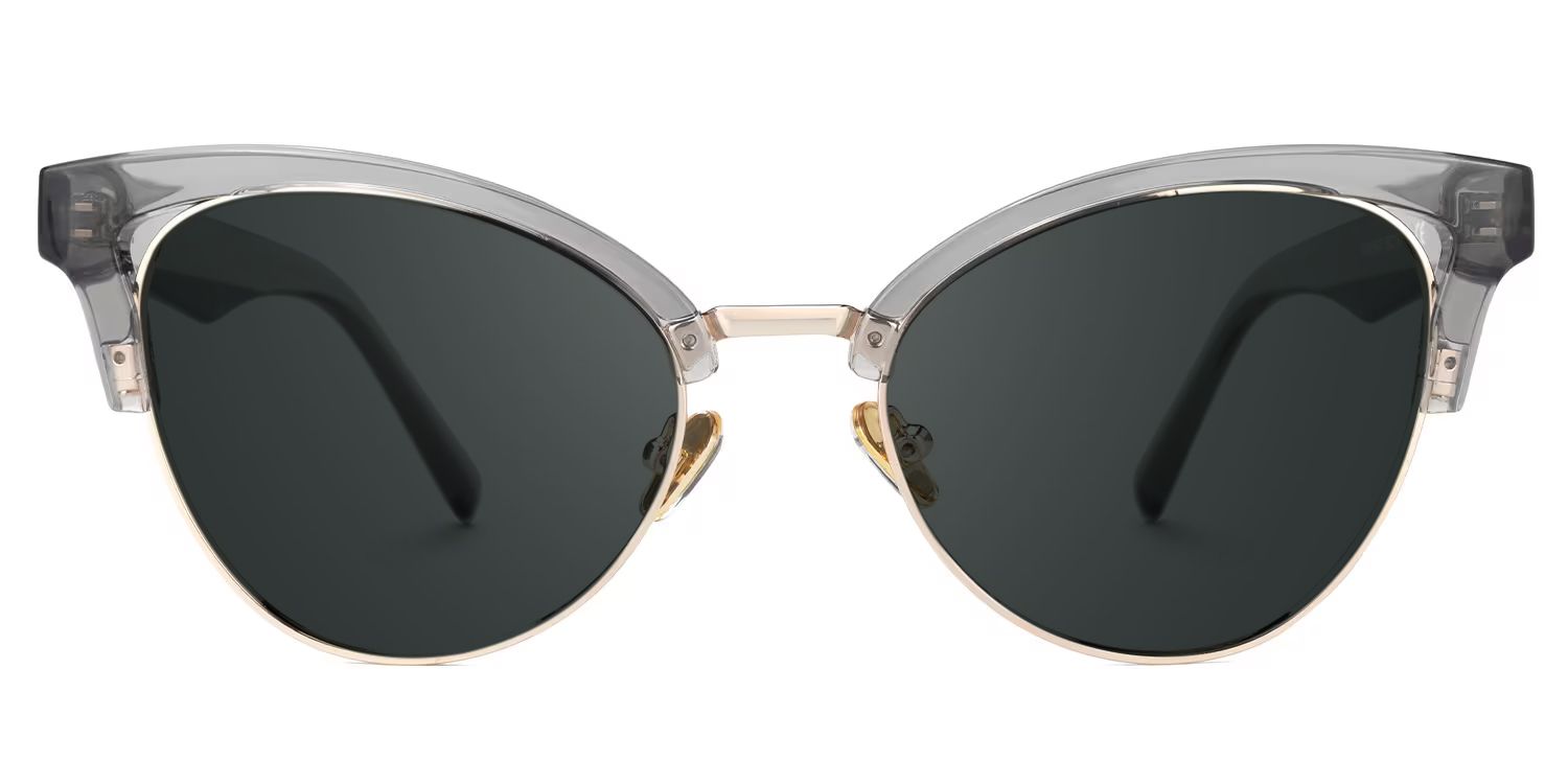 Charlene Browline Style Gray Frame Sunglasses | ZEELOOL0