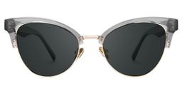Charlene Gray Browline Sunglasses0