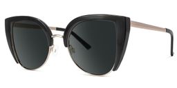 Brewer Black Cat eye Sunglasses1