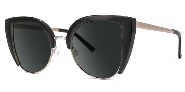 Brewer Black Cat eye Sunglasses