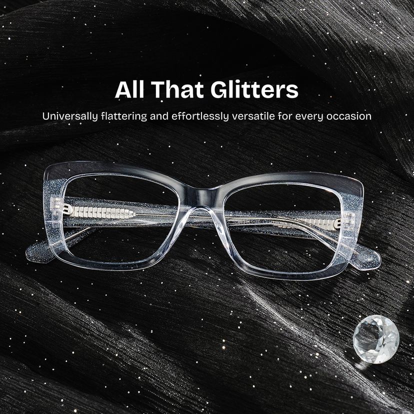 Leona Clear Rectangle Glasses