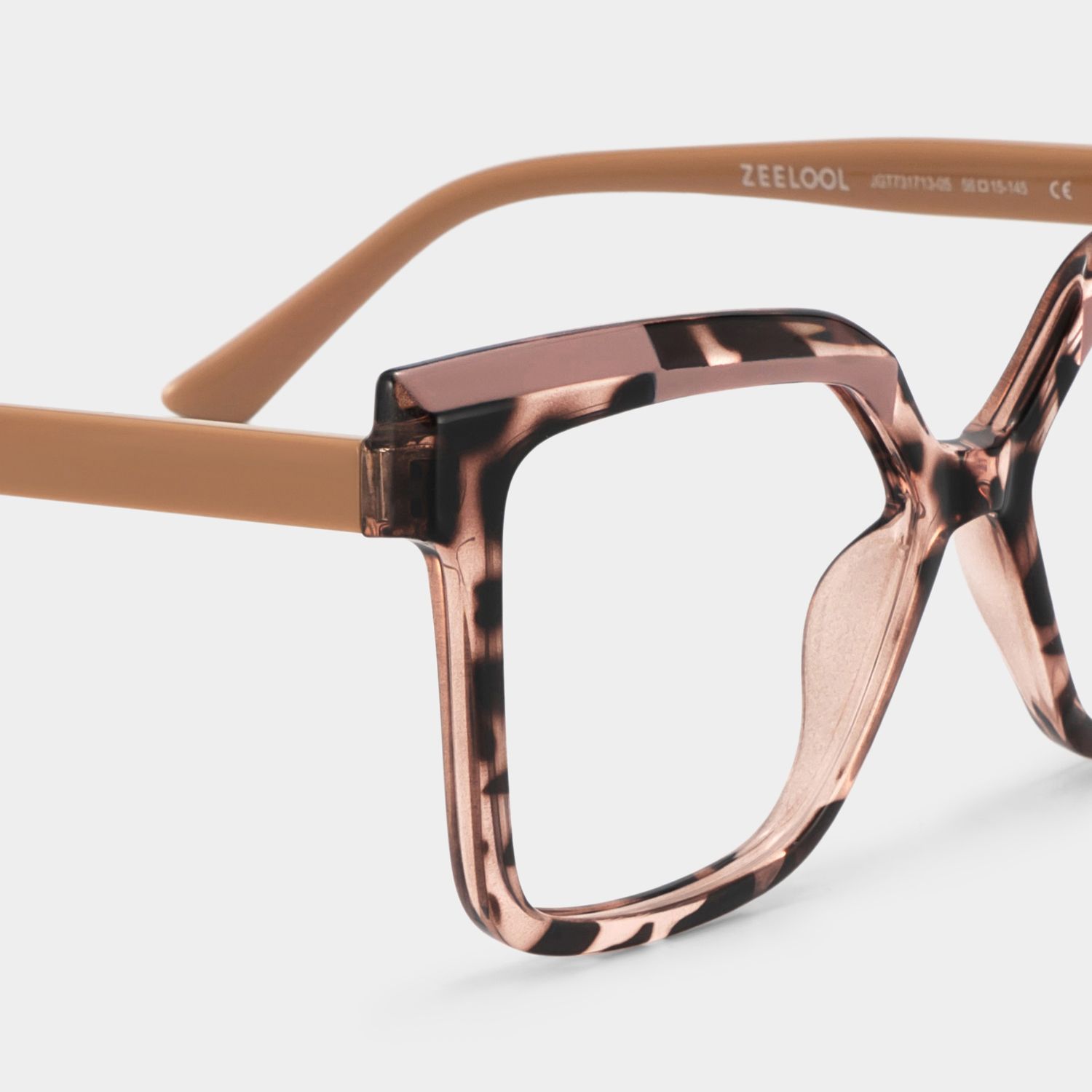 Eboney Square Tortoise Frame Glasses Deals | ZEELOOL6