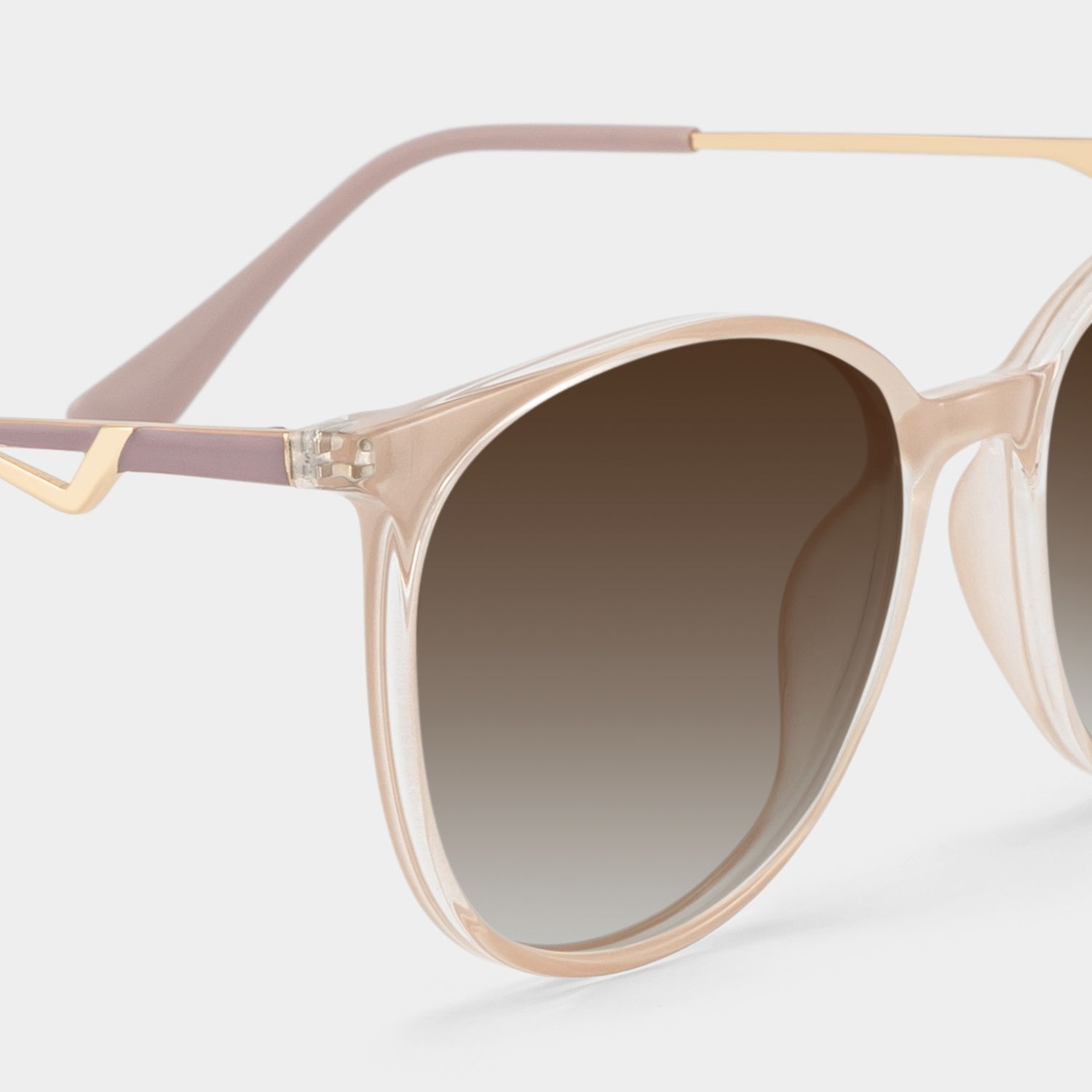 Chanty Tr90 Pink Round Frame Sunglasses | ZEELOOL4
