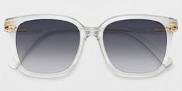 Jacqui Clear Rectangle Sunglasses1