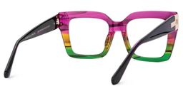 Josiah Multicolor Square Glasses3