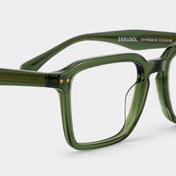 Vickerie Green Rectangle Glasses5
