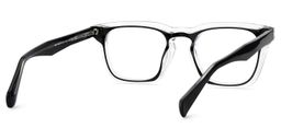 Liam Black Clear Rectangle Glasses5