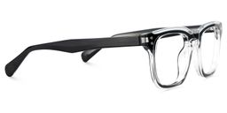 Liam Black Clear Rectangle Glasses4