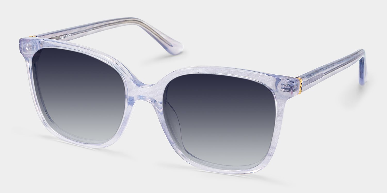 Caroline Square Clear Frame Sunglasses Online Sale | ZEELOOL2