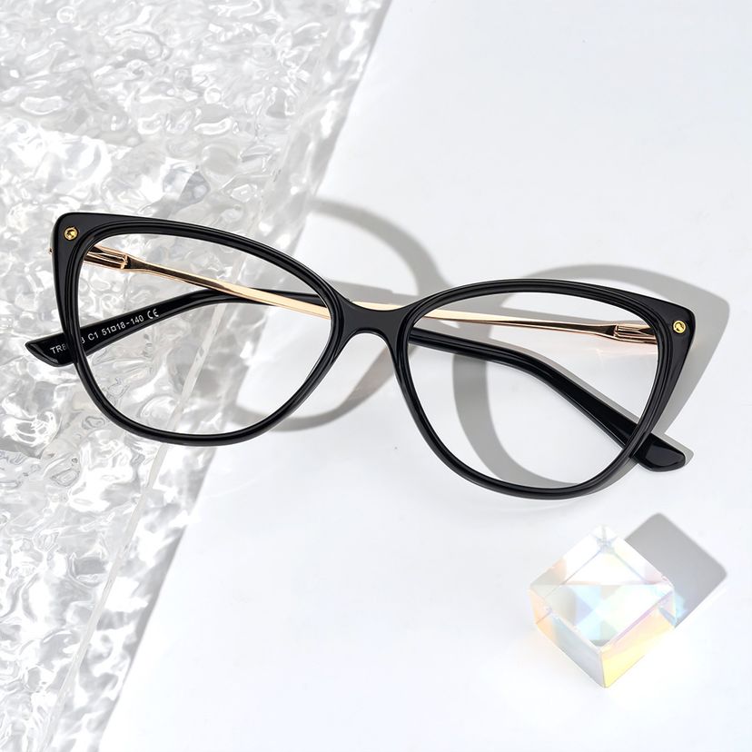 Brandi Black Cat eye Glasses