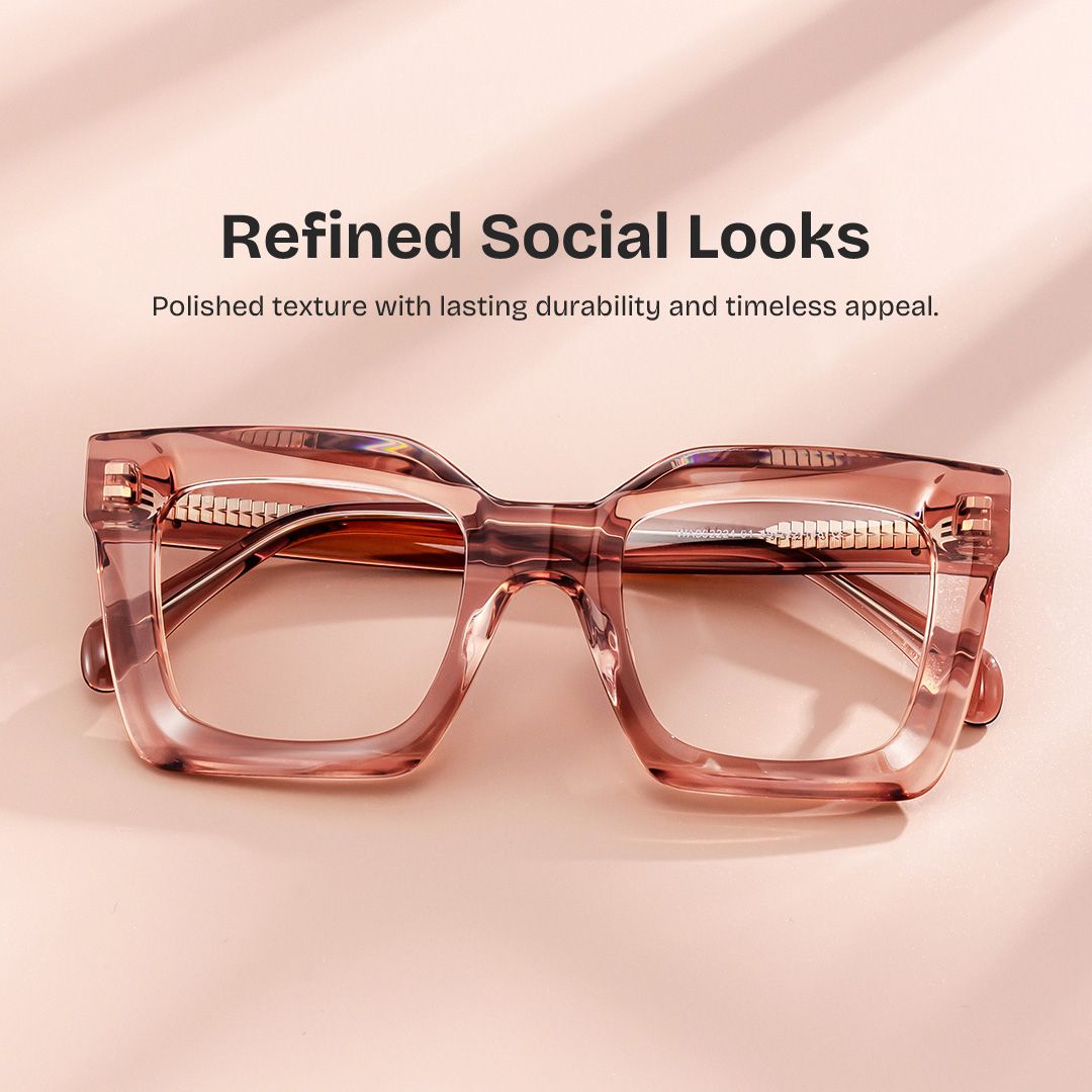 Lobo Square Beige Eyeglasses & Glasses Frames | ZEELOOL0