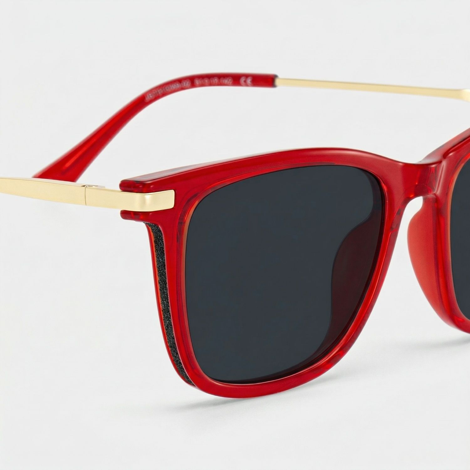 Selena Mixed Red Rectangle Frame Sunglasses | ZEELOOL4