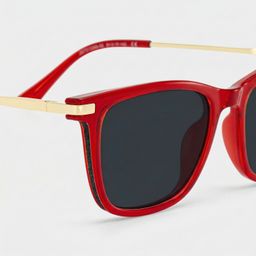 Selena Red Rectangle Sunglasses4