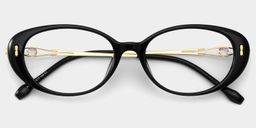 Blaire Black Oval Glasses4