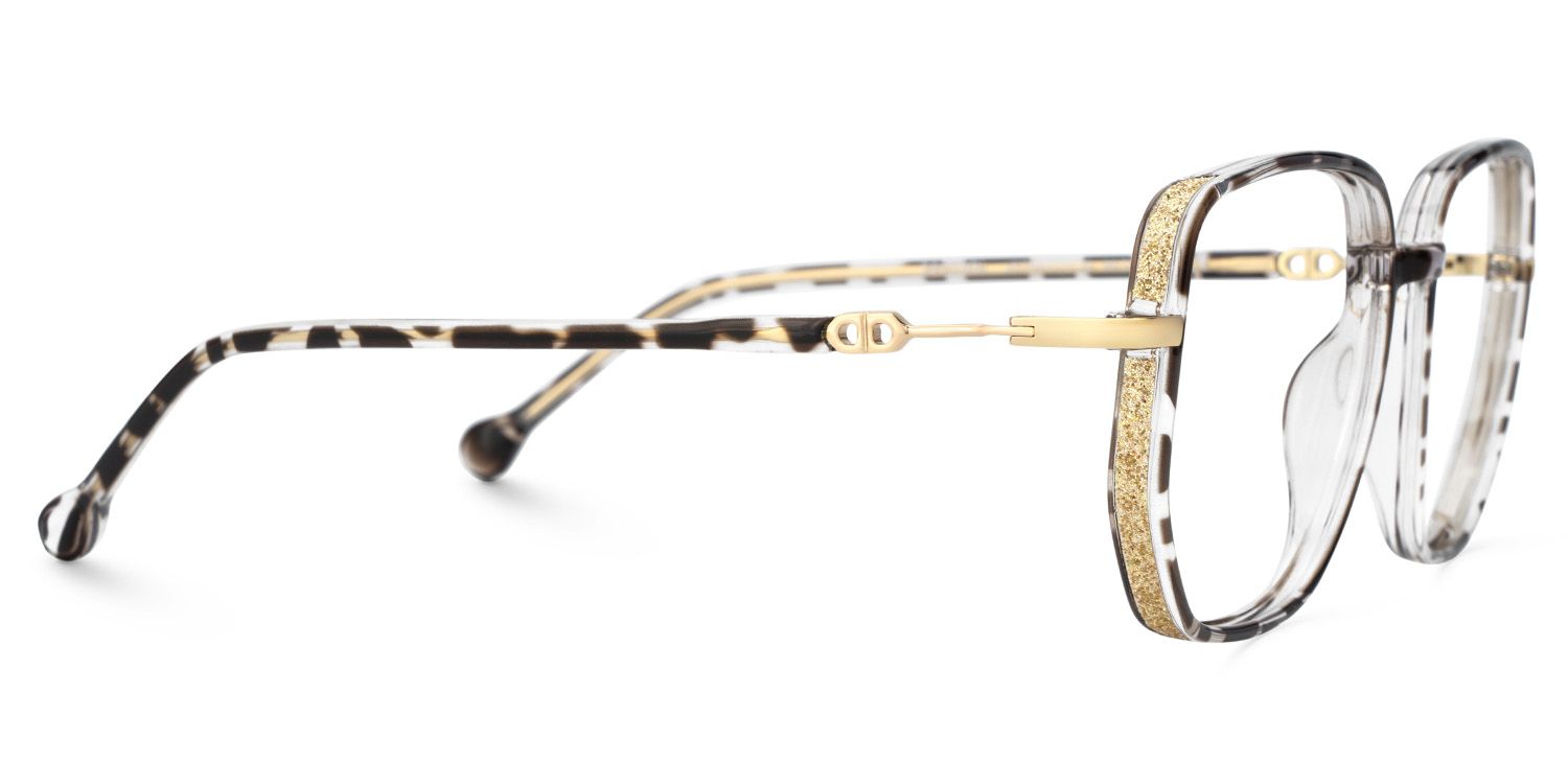 Brown Tortoise Glasses With Geometric Shape3