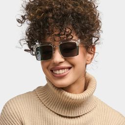 Kiana Clear Square Sunglasses1