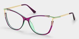Yomary Purple Cat eye Glasses2