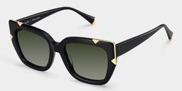 Grace Black Gold Cat eye Sunglasses3