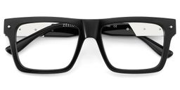 Trent Black Rectangle Glasses2