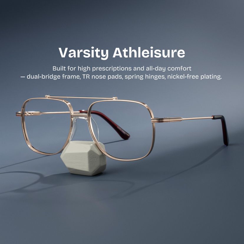 Poppy Rose Gold Aviator Glasses