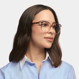 Siner Beige Square Glasses1