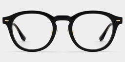 Frances Black Round Glasses1