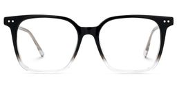 Jamaica Black Clear Square Glasses1