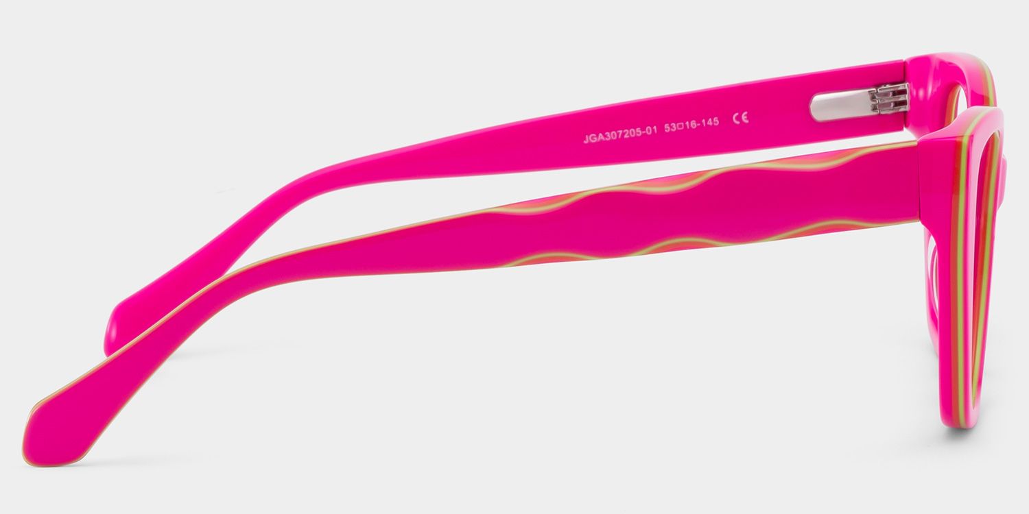 Blaise Pink Green Frame Glasses with Cat eye Frame Online | ZEELOOL7