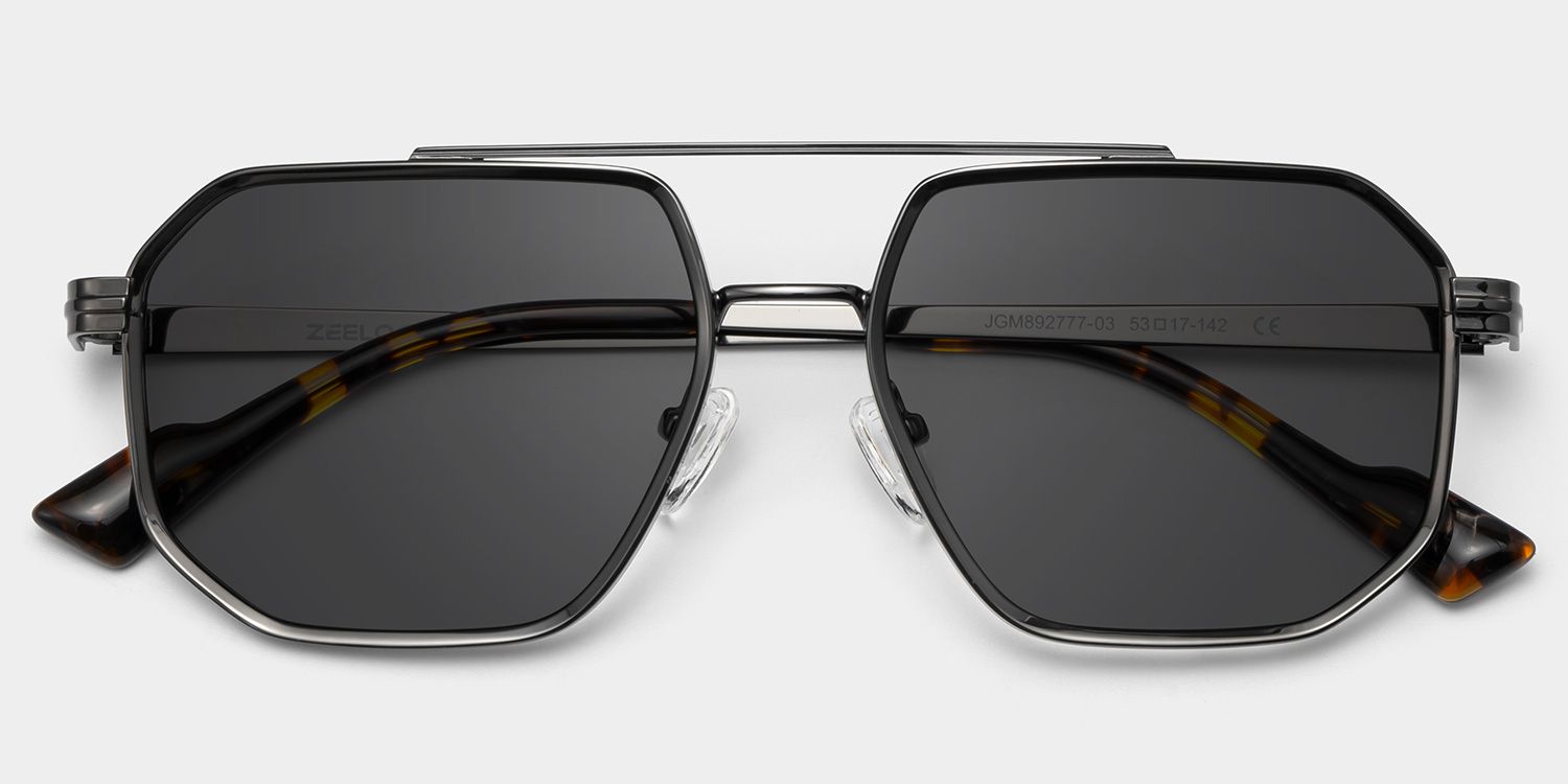 Autumn Aviator Style Gray Frame Sunglasses | ZEELOOL1