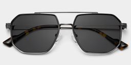 Autumn Gray Aviator Sunglasses1