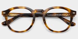 Frances Tortoise Round Glasses2