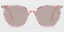 Chanty Pink Round Sunglasses0
