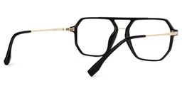 Lizbeth Black Aviator Glasses3