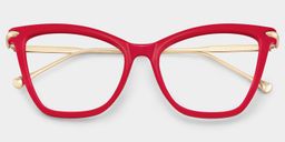 Hilary Red Butterfly Glasses1