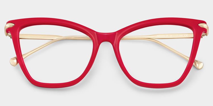 Hilary Red Butterfly Glasses