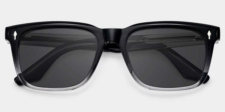 Fletcher Black Rectangle Sunglasses