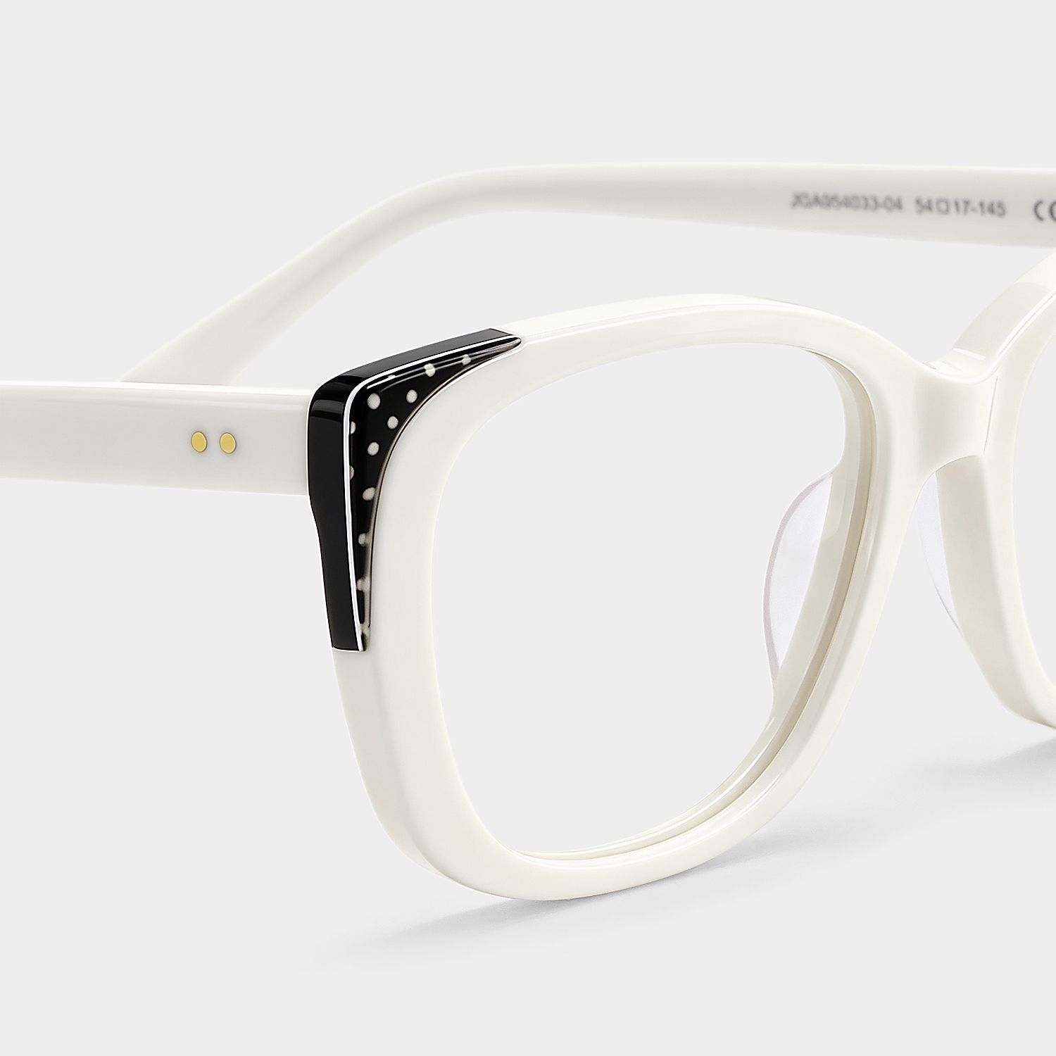 Madeline White Cat eye Frame Glasses On Sale | ZEELOOL5