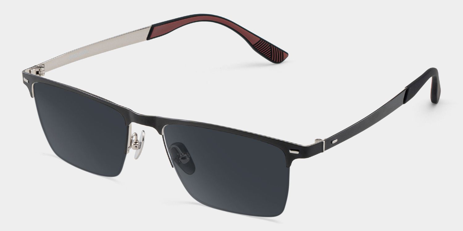 Brock Titanium Black Frame Sunglasses | ZEELOOL2